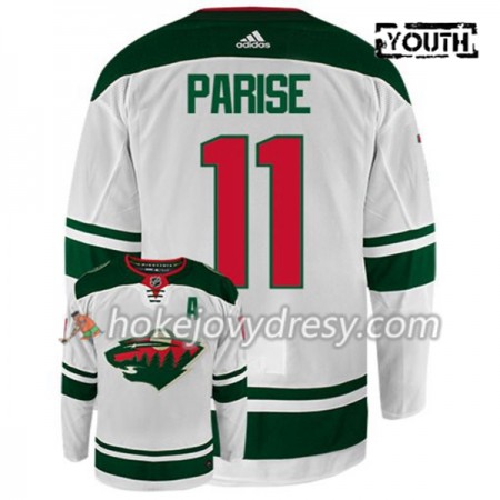Dětské Hokejový Dres Minnesota Wild ZACH PARISE 11 Adidas Bílá Authentic